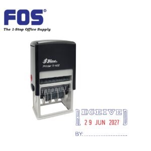 Shiny S-402 Self Inking Date Stamp With Received