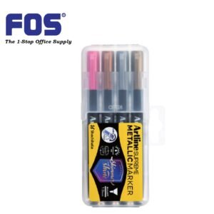 Artline EPF-790/4PW1 Supreme Metallic Marker - Gold, Silver, Bronze, Metallic Pink