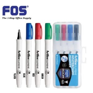 Artline EPF-507/PW1 Supreme Whiteboard Marker - Black, Blue, Red, Green