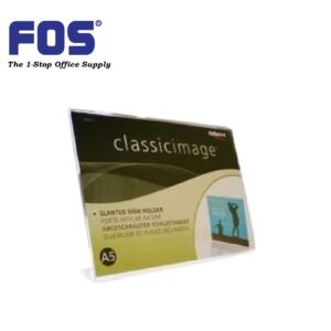 Deflect-O DD47511 A5 L Shape Stand Sign Holder (landscape)
