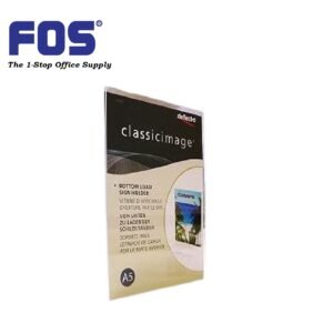 Deflect-O DD47901 A4 L Shape Stand Sign Holder (Portrait)