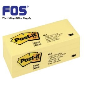 3M Post IT Note 653 1 ½ "X2" - Yellow