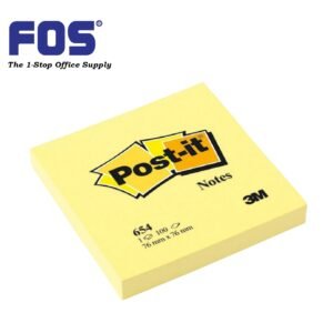 3M Post IT Note 654-1CY 3"X3" - Yellow