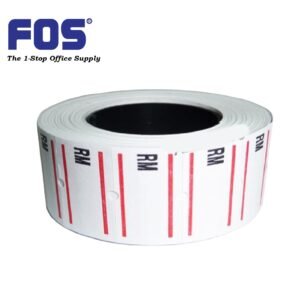 Price Label Roll MX5500 @ 2 Red Lines & "RM"