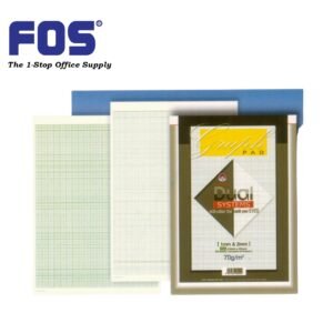 CAPTAIN Graph Pad A4 50's 2mm & 1mm (GREEN LINE)