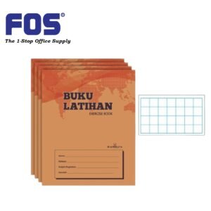 FAMOSA Kraft Exercise Book 80 pages - Medium Small Square