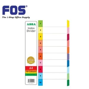 ABBA Paper Index Divider - 10 Color