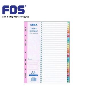 ABBA Paper Index Divider 1-31
