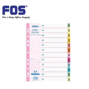 ABBA Paper Index Divider Jan - Dec
