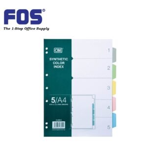 CBE PP CL906-5 Index Divider - 5 Color