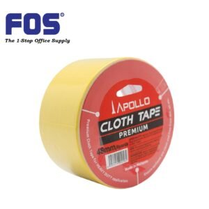 APOLLO Cloth Tape 48mmX6yrd - Yellow