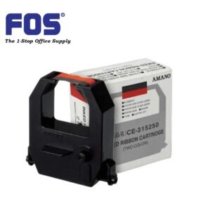 AMANO Time Recorder Ribbon CE-315250 (Black/Red)