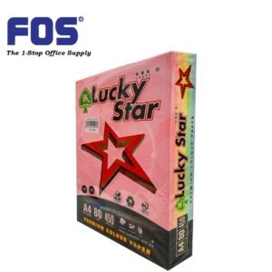 LUCKY STAR Color Paper A4 80gms - Mixed Light