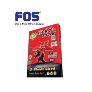 3 Sheet Card A4 160Gsm - Cyber Red