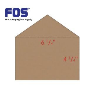 Brown /Manila Envelope 95gms Plain 6 1/4" x 4 1/4"