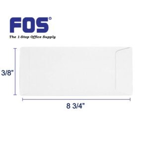 WHITE ENVELOPE 4 3/8" X 8 3/4"
