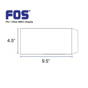 WHITE ENVELOPE 4.5" X 9.5" - PLAIN