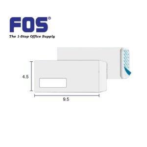 WHITE ENVELOPE 4.5" X 9.5" - WINDOWS (PEEL & SEAL)
