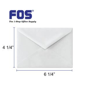 WHITE ENVELOPE 6 1/4" X 4 1/4"
