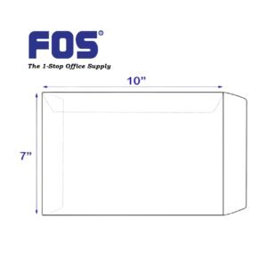 WHITE ENVELOPE 7"X"10"