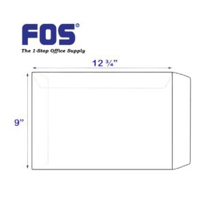 WHITE ENVELOPE 9" X 12.75