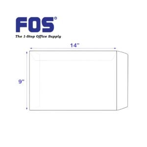 WHITE ENVELOPE 9"X14"