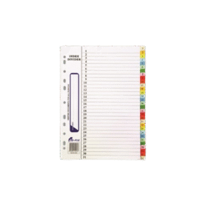 Emi Paper Index Divider A-Z - Plastic