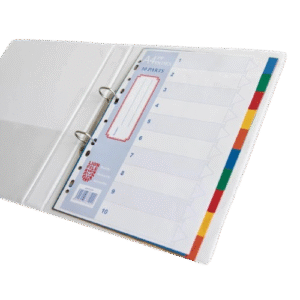 Lion PP Colour Index Divider - 10 Colour