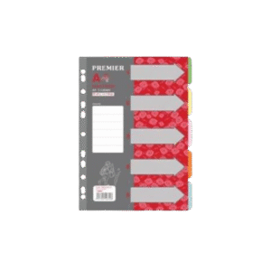 Premier PP PM22230 A4 Index Divider - 5 Colour