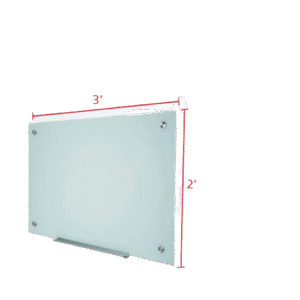 Magnetic Glass Board MGW69 60cm X 90cm (2'X3')