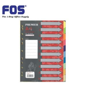 PREMIER PP PM22231 A4 Index Divider 10 color